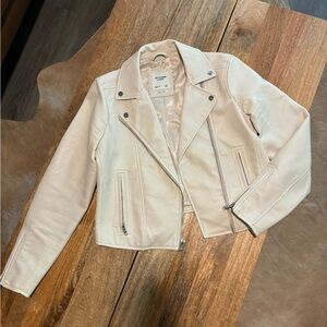 Abercrombie Vegan Leather Moto Jacket